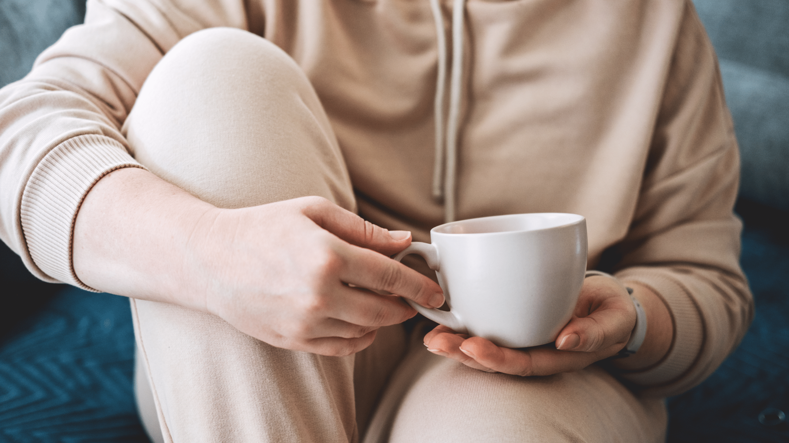 self-care woman holding mug