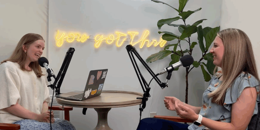 Podcast host Chloe talks with guest, Kyndle