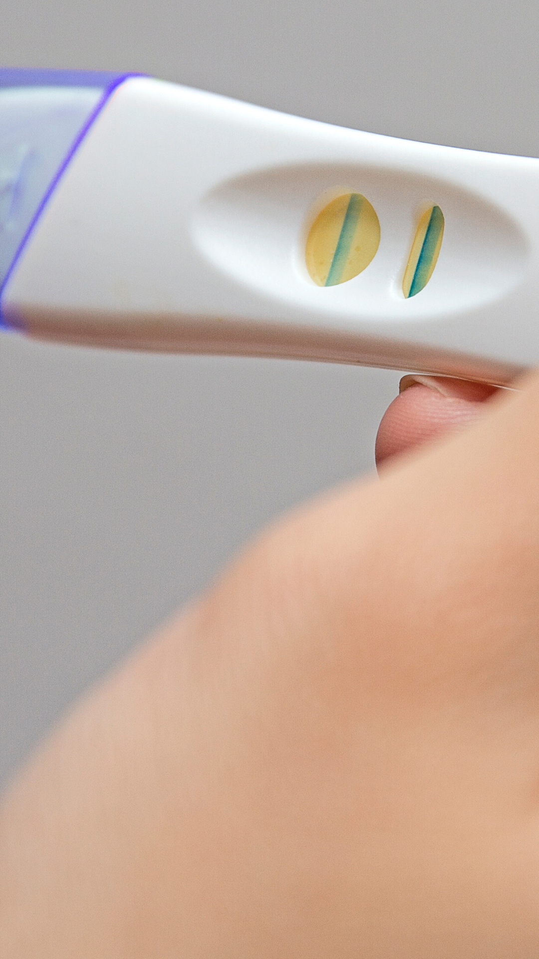 Taking a pregnancy test