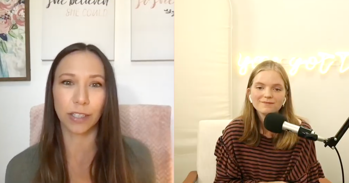 Podcast with host Chloe and guest Leah